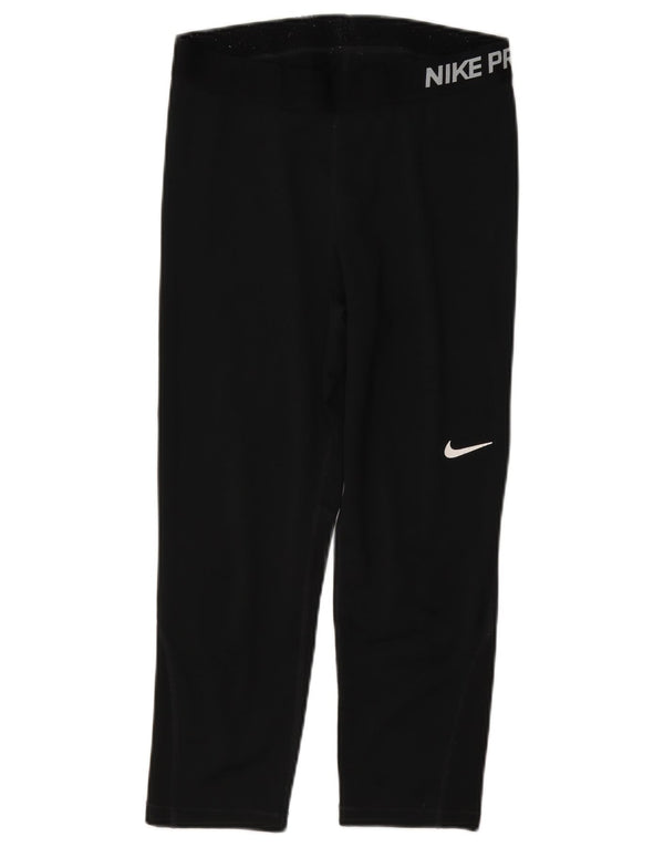 Leggings Nike Dri Fit Graphic Capri da donna UK 12 medio nero