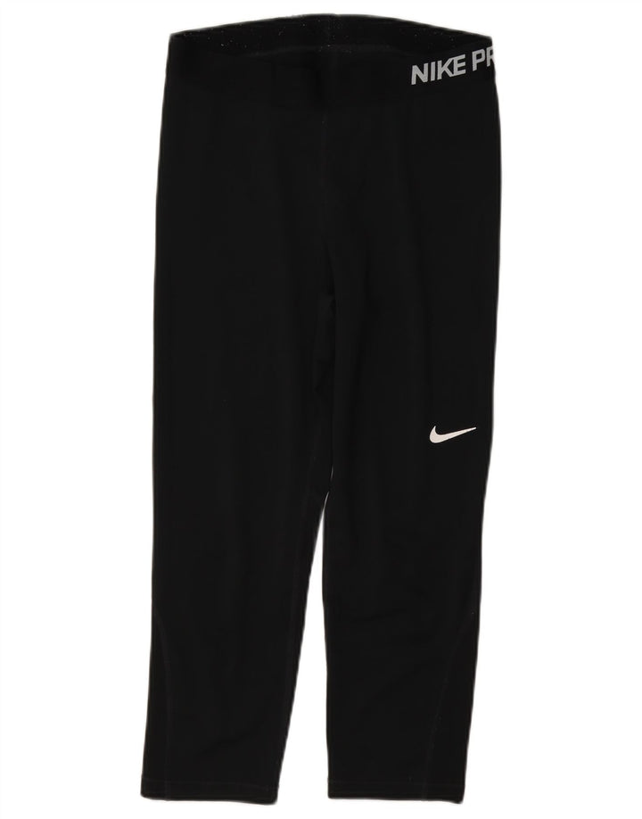 Leggings Nike Dri Fit Graphic Capri da donna UK 12 medio nero