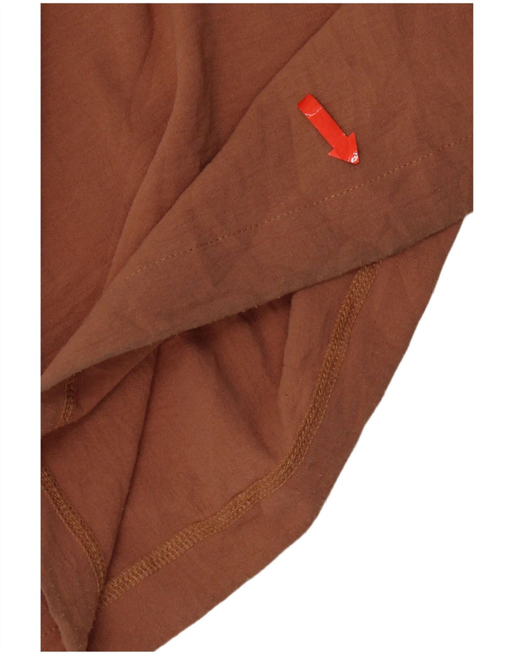 Pantaloni casual a gamba larga da donna Zara Large W32 L32 poliestere marrone