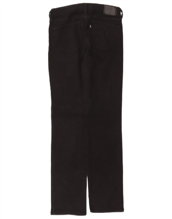 Jeans dritti Levi's 714 da donna W26 L30 cotone nero
