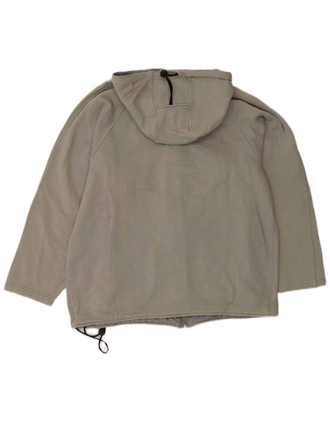 Maglione con cappuccio e zip da uomo CHAMPION in cotone grigio medio