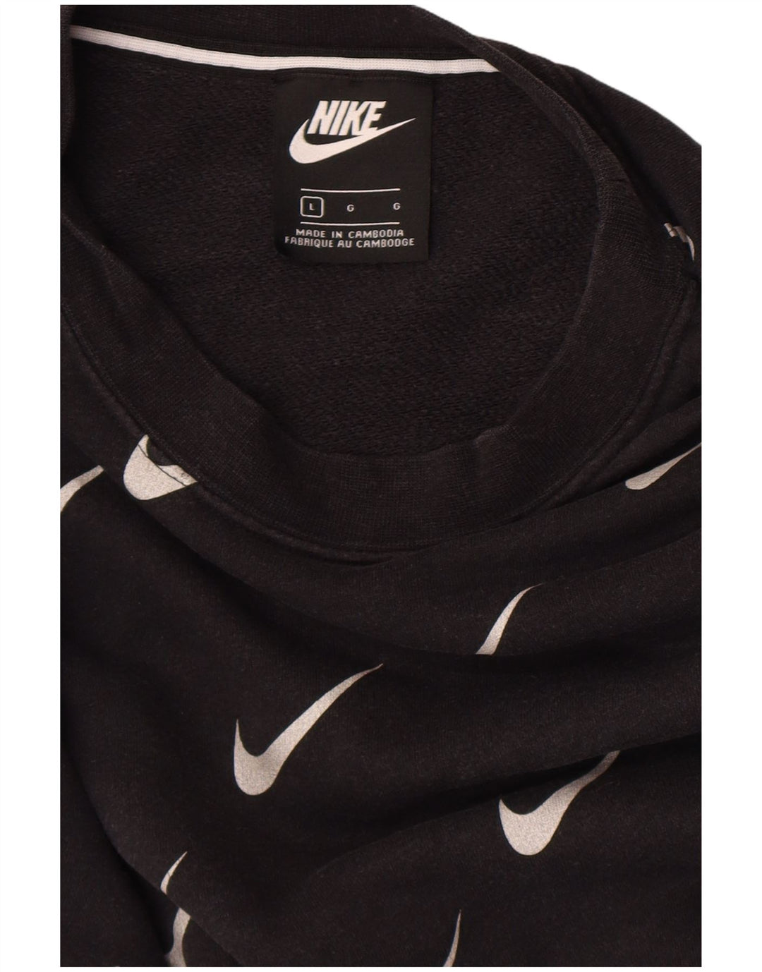 Felpa grafica da uomo Nike Felpa con logo grande nero