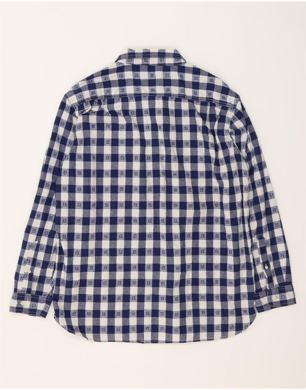 Camicia Lee da uomo ampia vestibilità XL in cotone a quadri blu navy