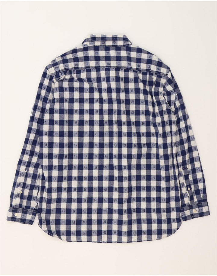 Camicia Lee da uomo ampia vestibilità XL in cotone a quadri blu navy