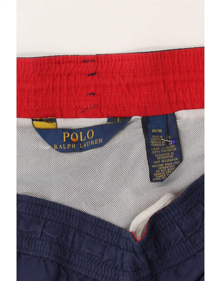 Pantaloncini da bagno da uomo Polo Ralph Lauren nylon medio blu navy