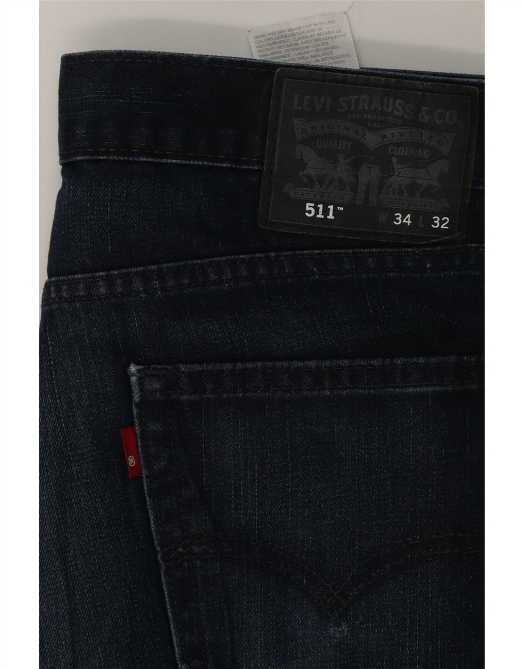 Jeans Levi's Uomo 511 Slim W34 L32 Cotone Blu Navy