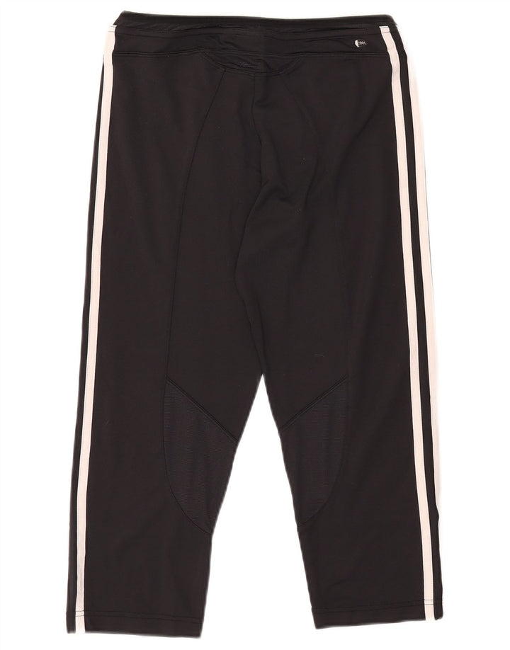 Pantaloni da tuta ADIDAS Clima 365 Capri da donna UK 16 grandi nylon nero
