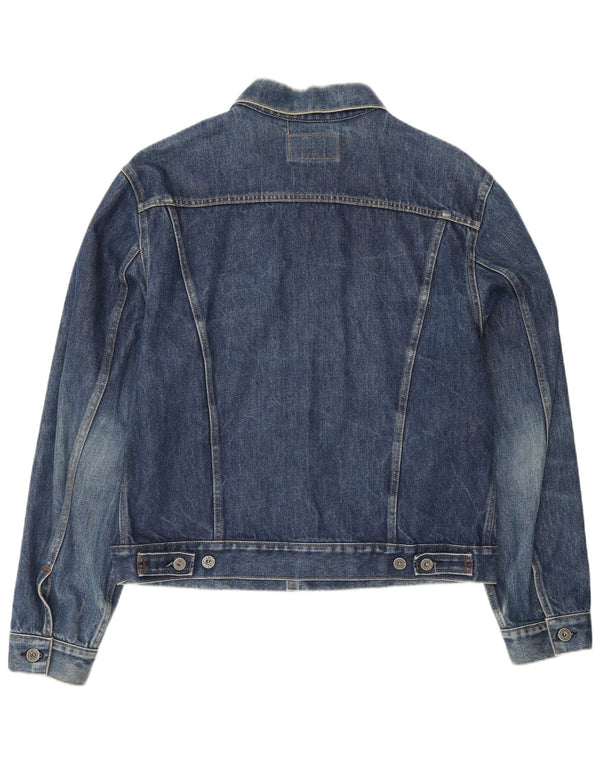 Replay Womens Denim Jacket UK 18 XL Navy Blue Cotton