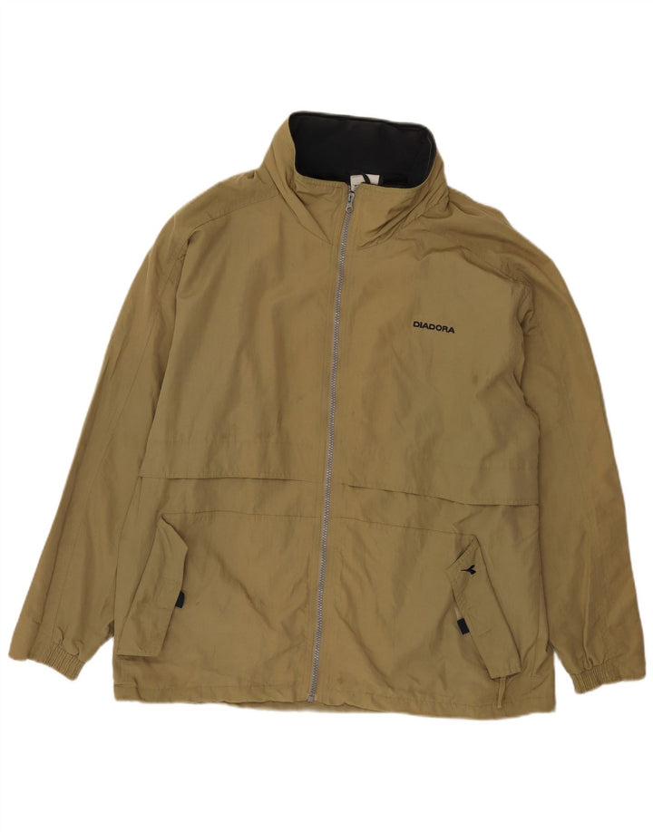 Giacca antipioggia da uomo Diadora UK 38 Medium Khaki Poliammide