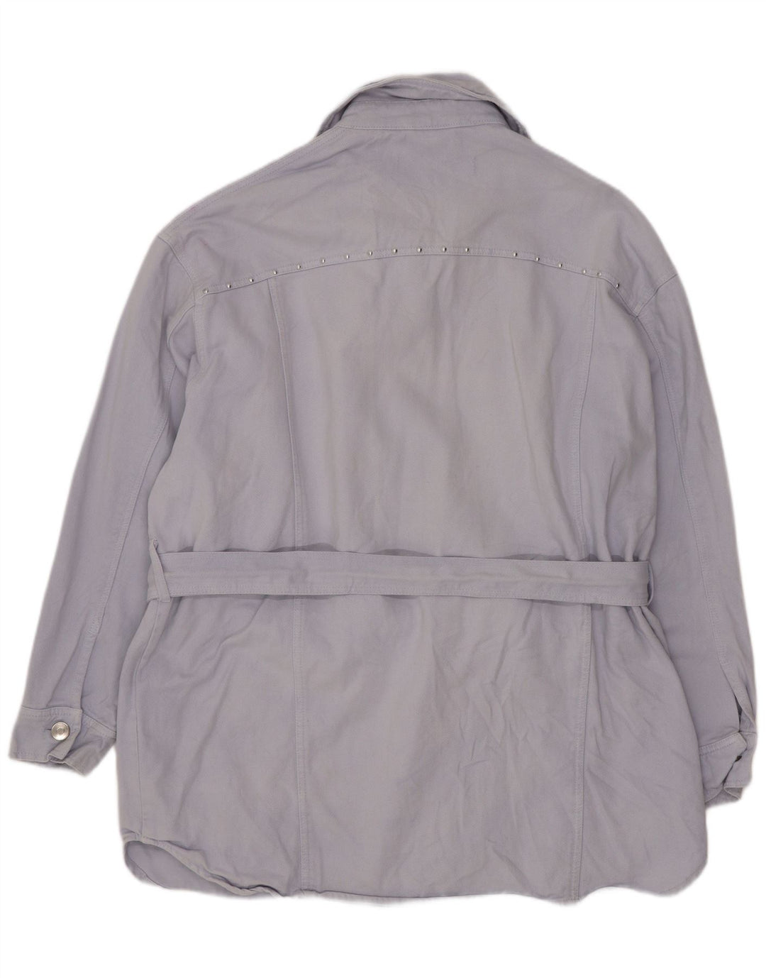 Giacca utility oversize da donna Zara UK 14 cotone blu medio