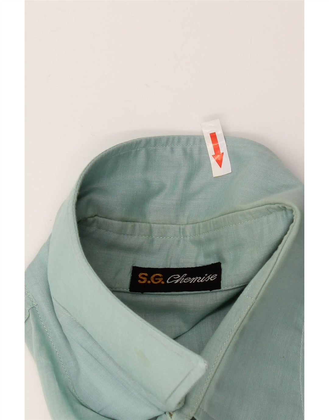 Camicia vintage da uomo piccola verde