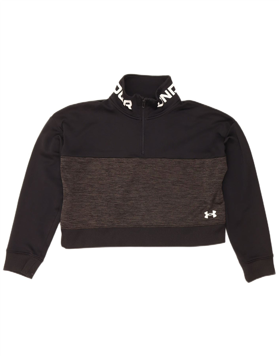 Felpa con grafica corta da donna Under Armour UK 14 media nera