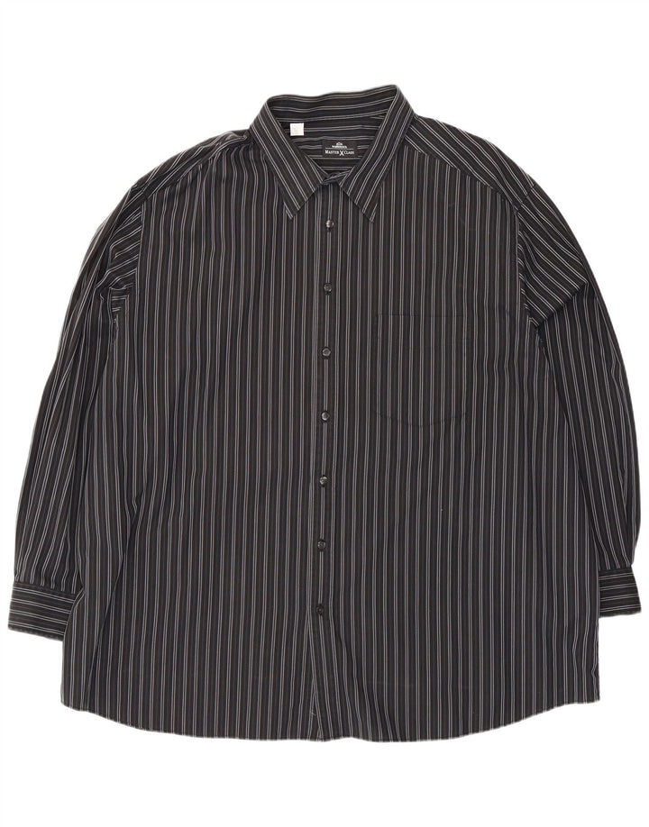 Camicia da uomo Walbusch 3XL cotone a righe nere