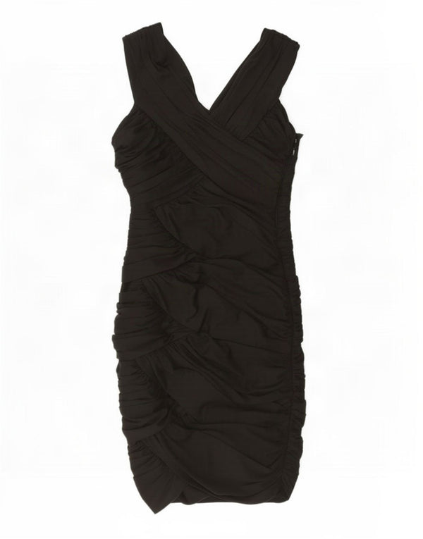 Phase Eight Womens Sleeveless Bodycon Dress UK 12 Medium Black Polyester