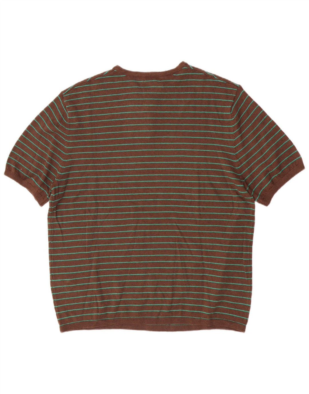 T-shirt Zara da uomo Top in cotone a righe marrone medio