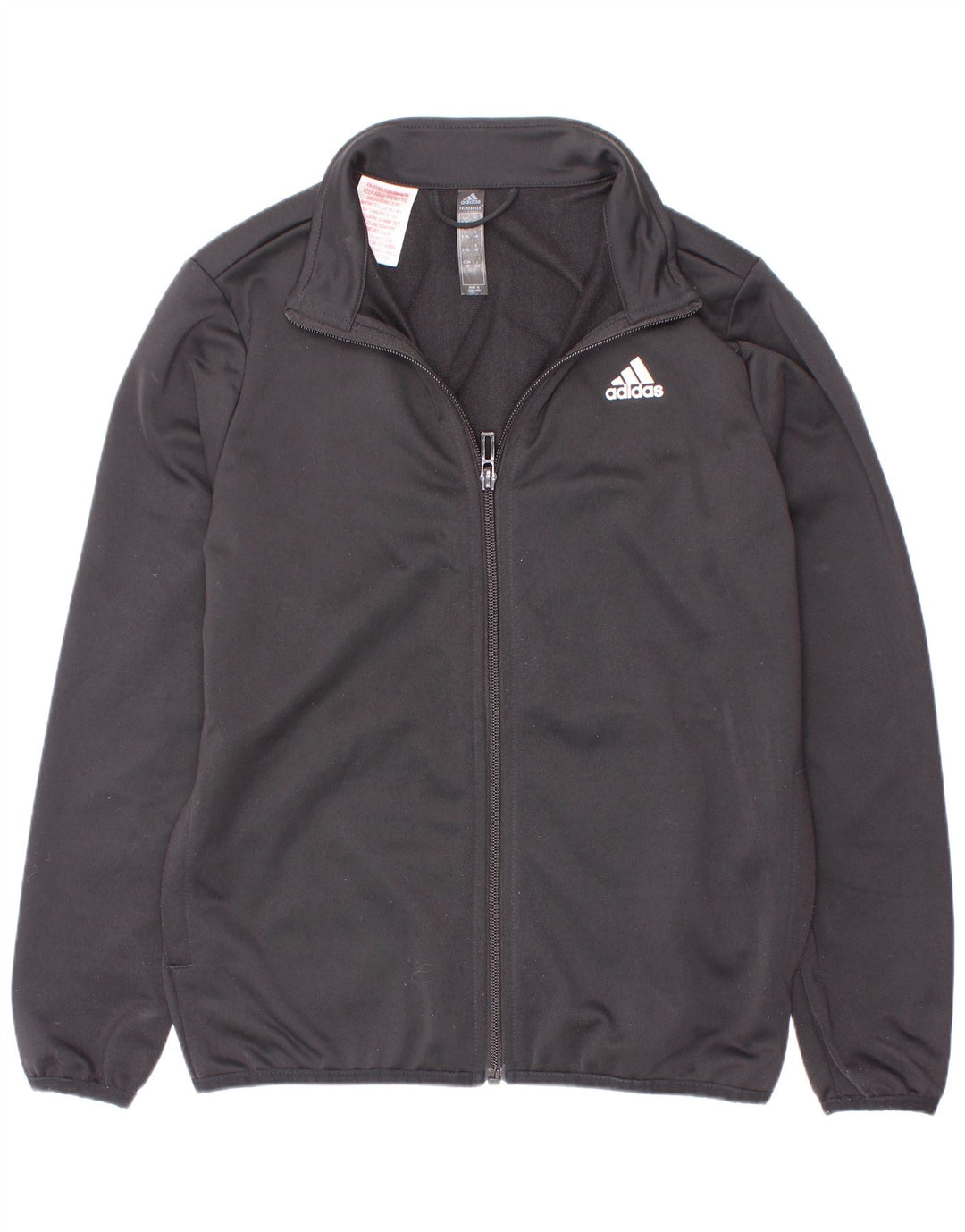 Giacca da ginnastica grafica da ragazzo Adidas 9-10 anni in poliestere nero
