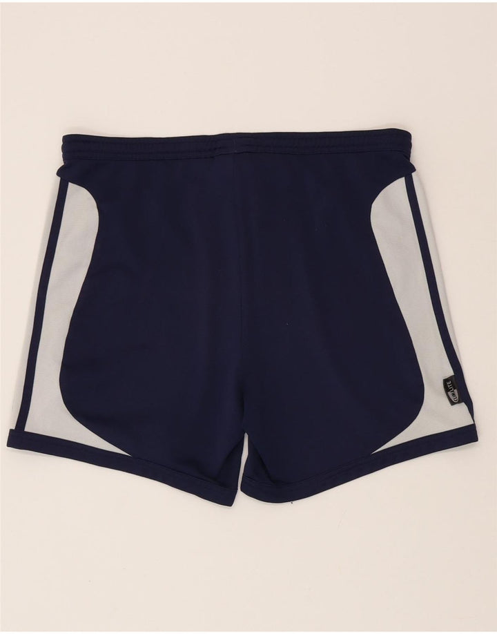 Pantaloncini sportivi Adidas Climalite da uomo piccoli in poliestere color block blu navy