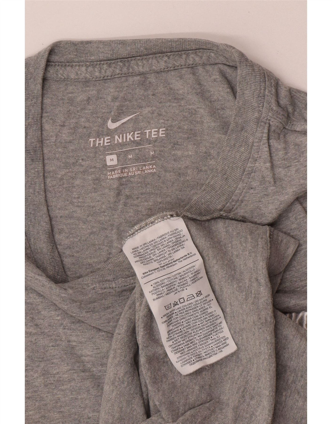 T-shirt da uomo Nike Top in cotone grigio medio