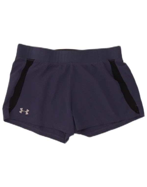 Pantaloncini sportivi Under Armour da donna Heat Gear UK 14 Large Blu Navy