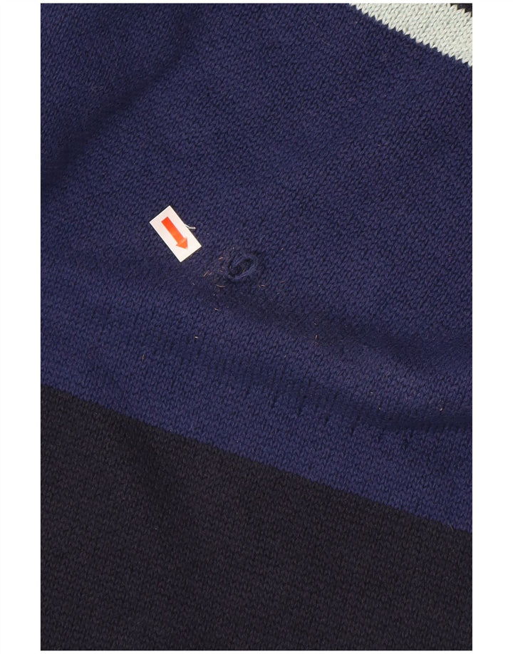 TOMMY HILFIGER Womens Crew Neck Jumper Sweater UK 10 Small Blue