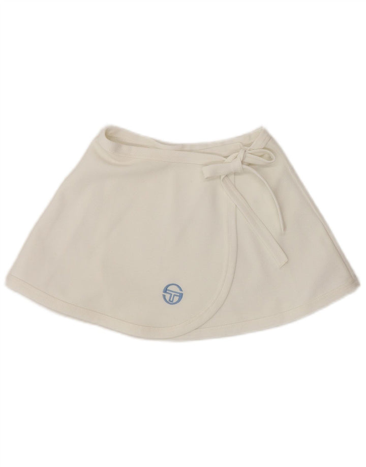 Gonna da tennis avvolgente per bambina Sergio Tacchini 9-10 anni in poliestere bianco