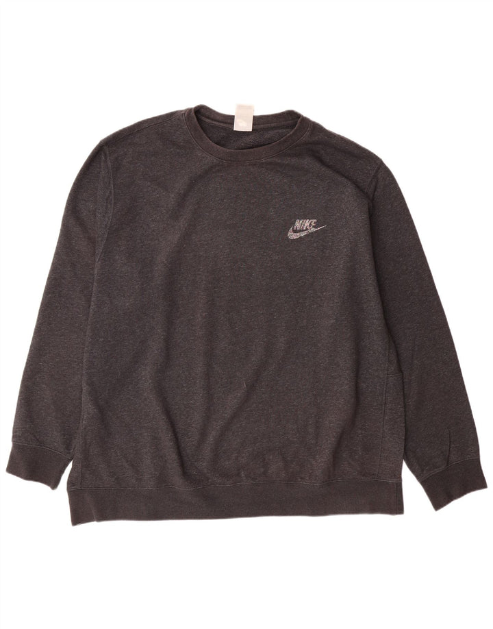 Felpa da uomo NIKE maglione 2XL cotone grigio