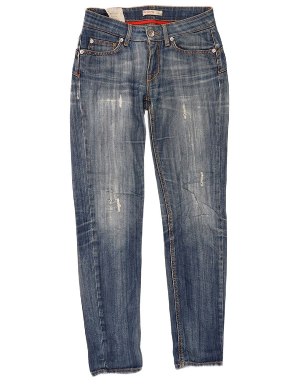 Jeans slim effetto consumato da donna Liu Jo W27 L29 cotone blu
