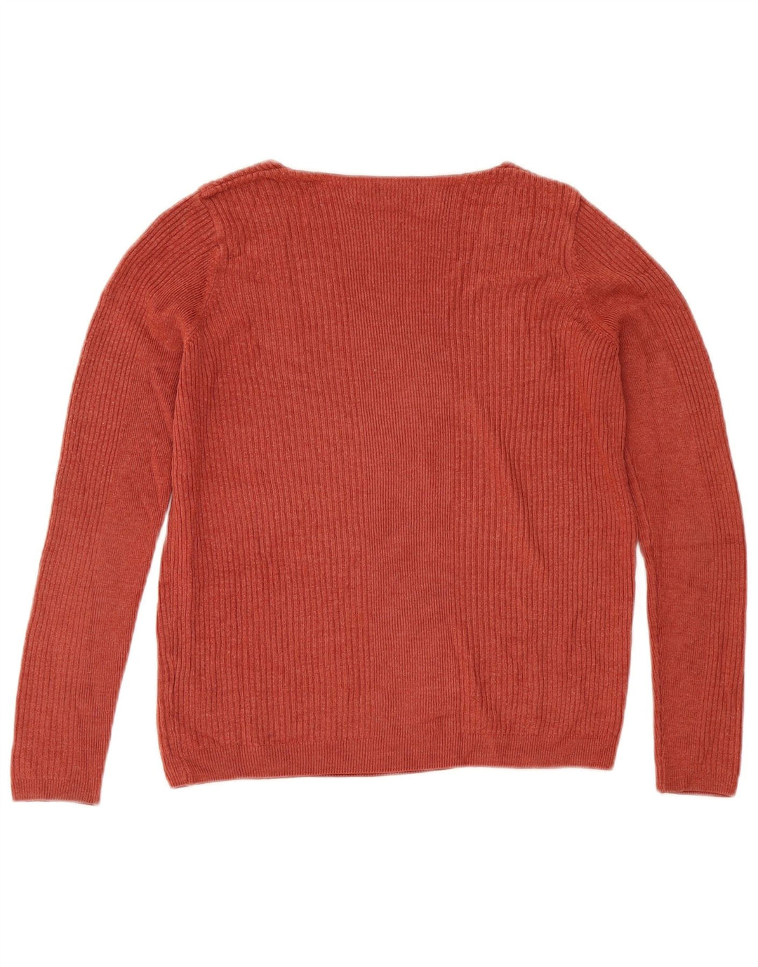 Maglione da donna con scollo a V Marks & Spencer UK 12 Acrilico marrone medio