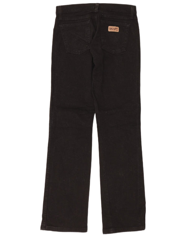 Jeans Wrangler da donna Hipster Bootcut US 10 medio W28 L32 cotone nero