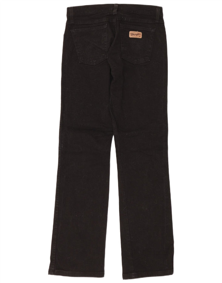 Jeans Wrangler da donna Hipster Bootcut US 10 medio W28 L32 cotone nero