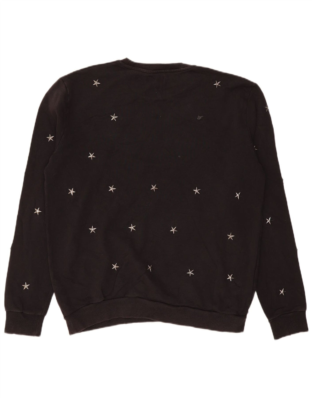 Felpa Zara da uomo maglione XL cotone geometrico nero