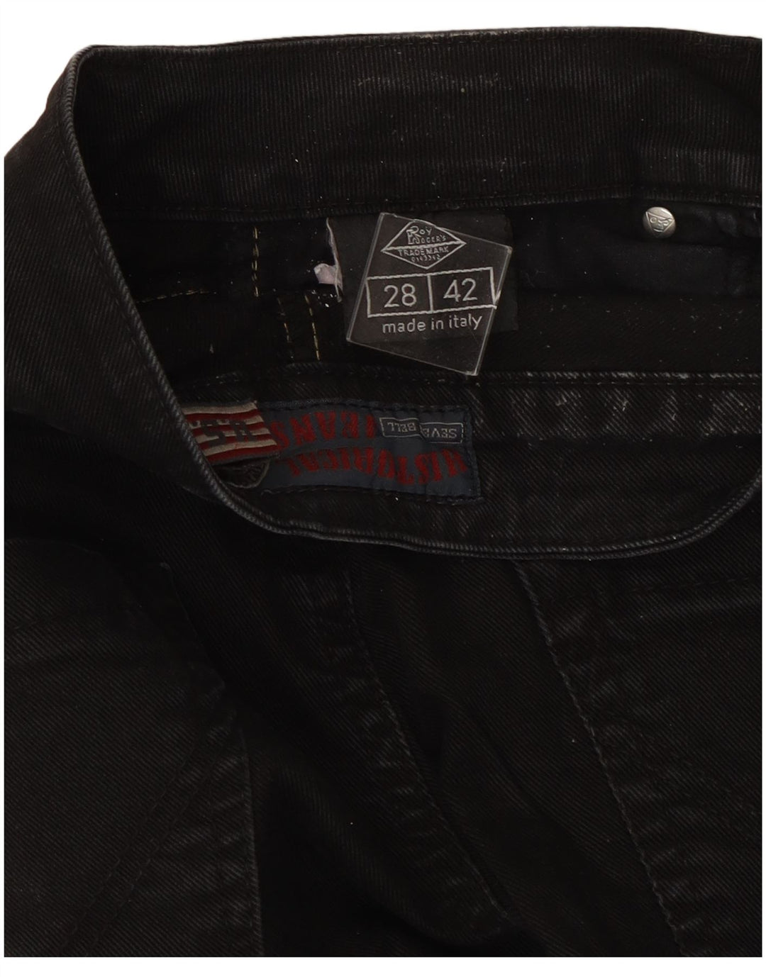 Jeans slim Seven Bell da donna Roy Rogers W28 L33 neri