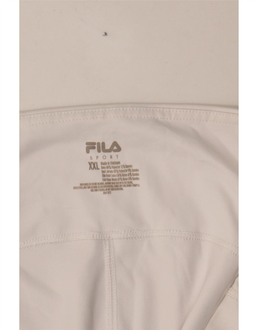 FILA Womens Capri Leggings UK 20 2XL  White Polyester Vintage Fila and Second-Hand Fila from Messina Hembry 
