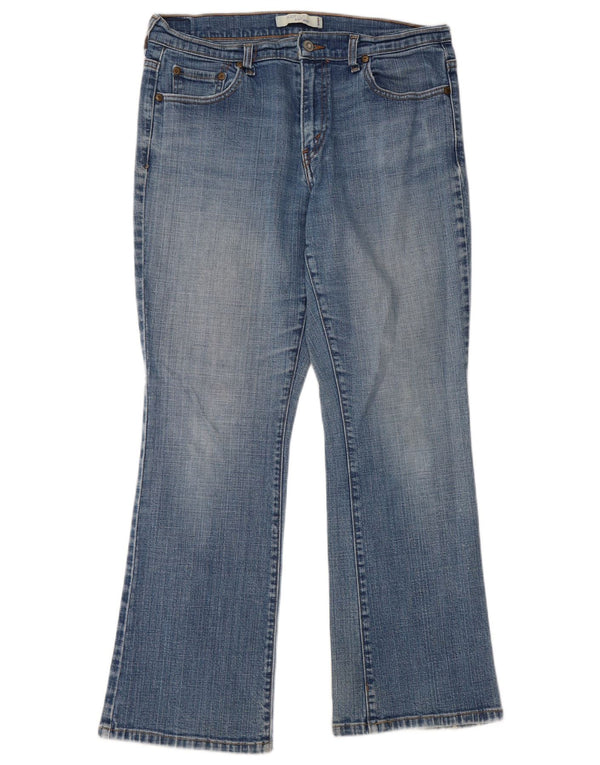 Levi's Donna 515 Bootcut Jeans US 12 Large W32 L29 Cotone Blu