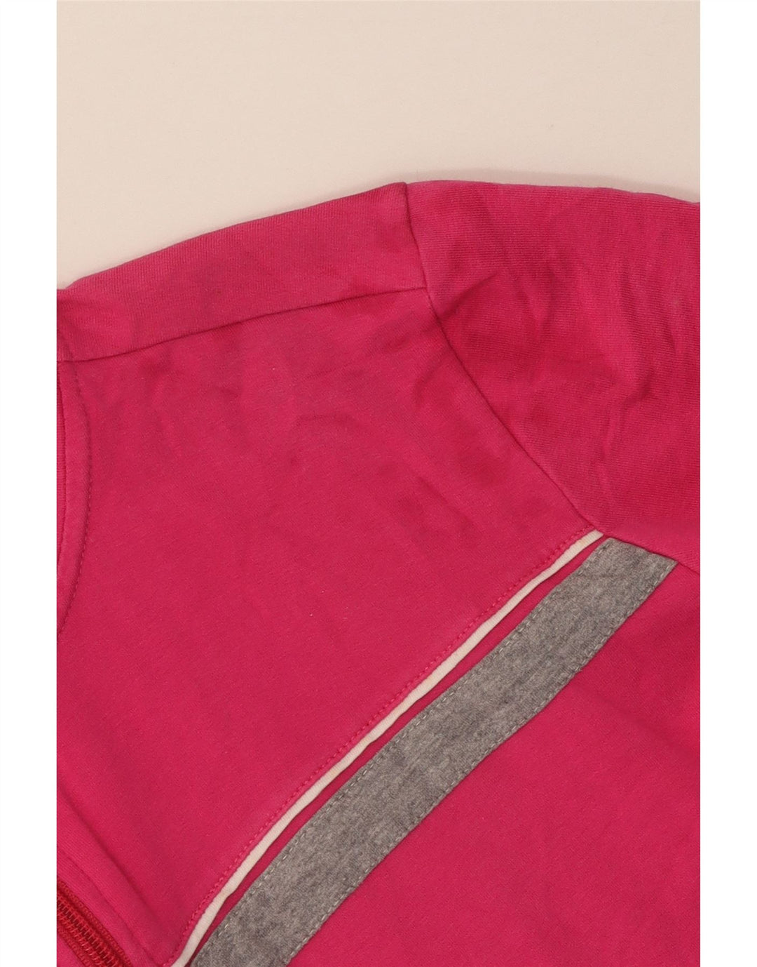 ELLESSE Giacca da tuta da donna UK 12 Cotone color block rosa medio