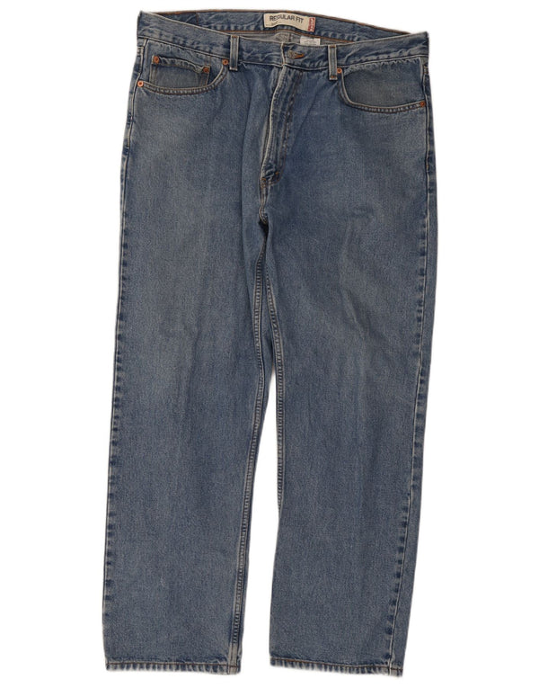 Jeans dritti da uomo Levi's 505 vestibilità regolare W38 L30 cotone blu