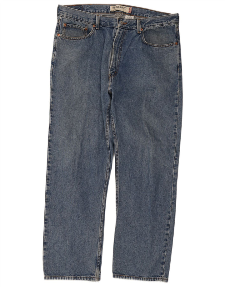 Jeans dritti da uomo Levi's 505 vestibilità regolare W38 L30 cotone blu