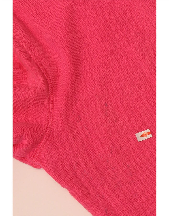 Maglione con cappuccio e zip da donna Marks & Spencer UK 12 Cotone rosa medio