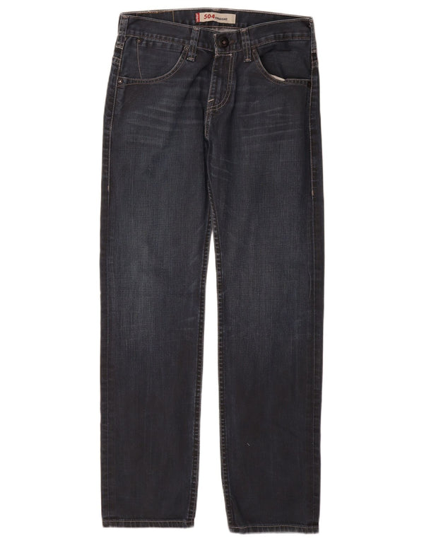 Levi's Uomo 504 Jeans dritti W30 L30 Cotone blu navy