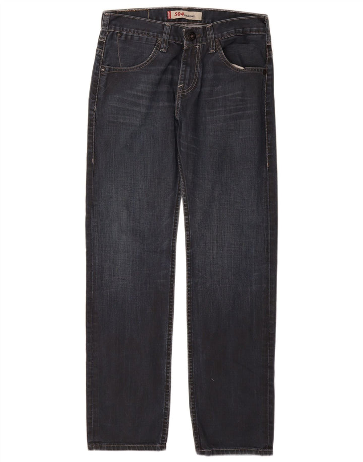 Levi's Uomo 504 Jeans dritti W30 L30 Cotone blu navy