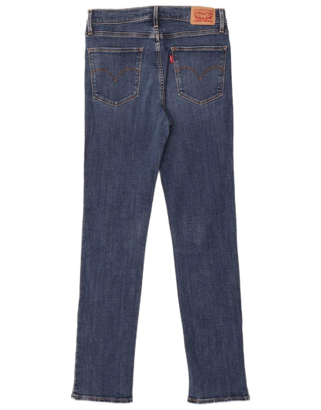 Jeans dritti a vita alta Levi's 724 da donna W29 L32 in cotone blu