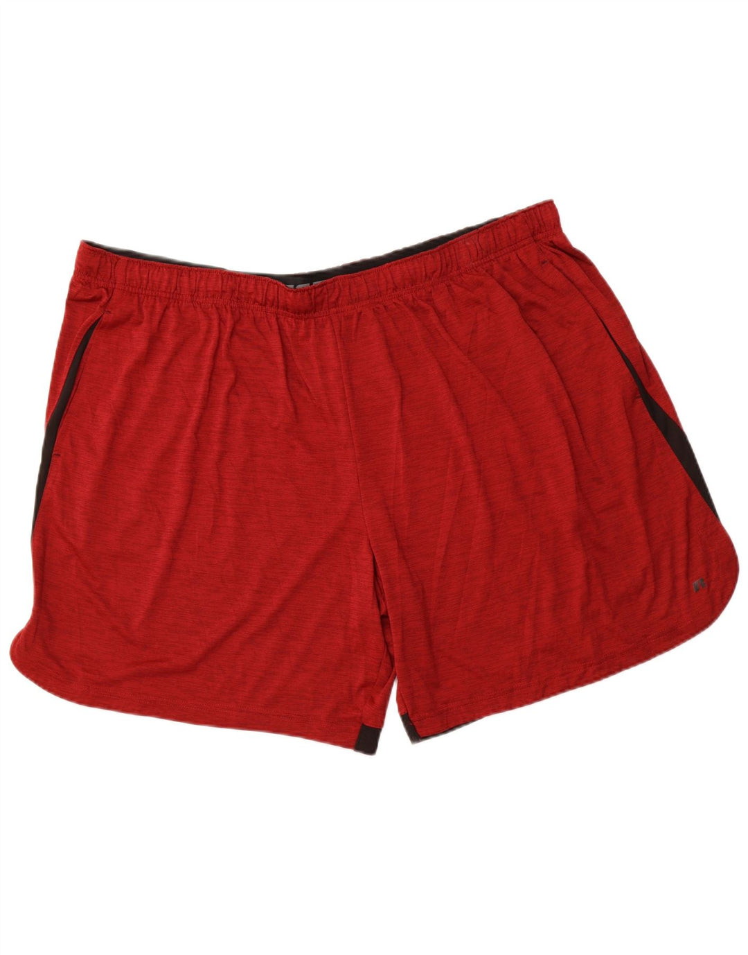RUSSELL ATHLETIC Pantaloncini sportivi Dri-Power da uomo 3XL Rosso Colorblock