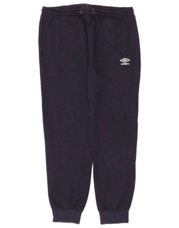 Pantaloni da tuta da uomo Umbro Joggers Large Blu Navy in cotone