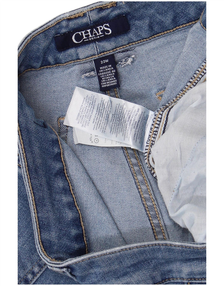Jeans Capri da donna Chaps US 22 3XL W44 L21 Cotone blu