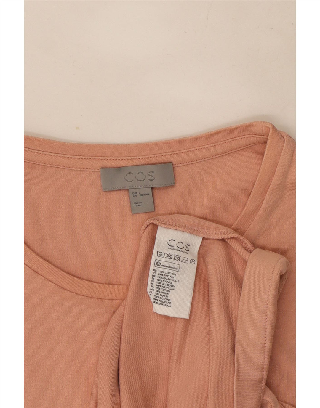 T-shirt da uomo Cos Top grande in cotone rosa