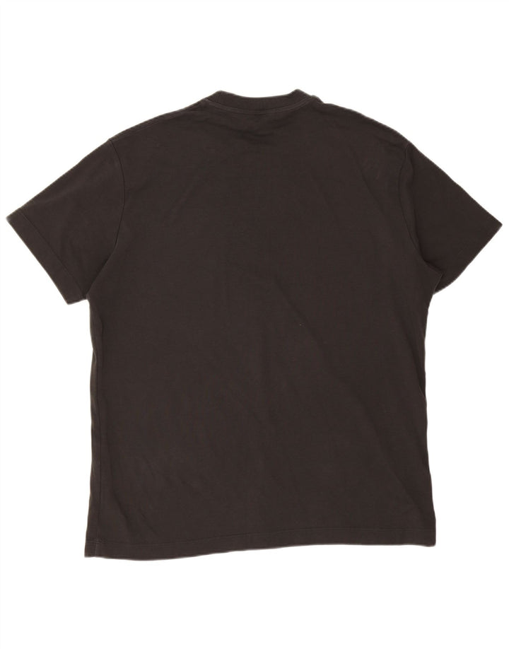 T-shirt da uomo Massimo Dutti Top Large in cotone grigio
