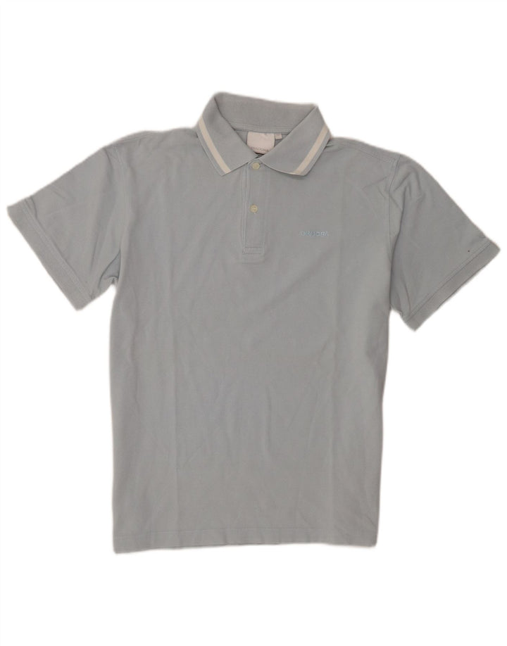 Polo Diadora Uomo Manica Corta Regular Fit Cotone Blu Medio