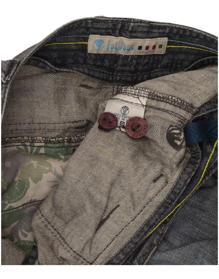 Pantaloncini bermuda in denim da uomo Fat Face W32 cotone blu medio