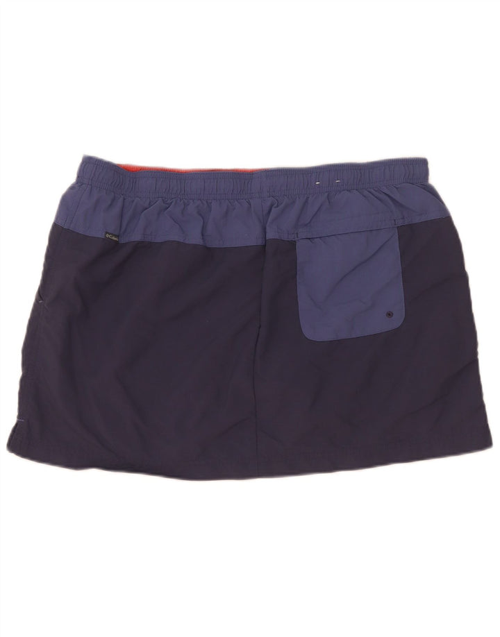 Gonna Columbia da donna UK 14 grande in nylon color block blu navy