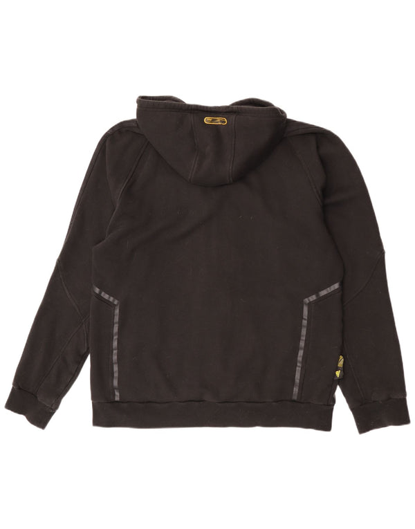 Felpa con cappuccio e zip grafica Adidas da uomo XL in cotone nero